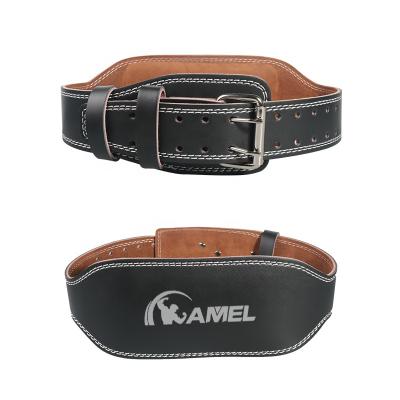 China Adult Professinal Gym Weightlifting Training Fitness Weightlifting Leather Dip Belt for sale