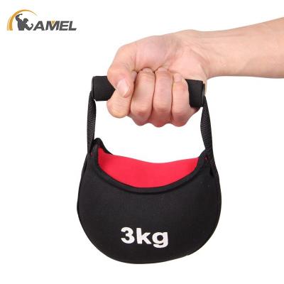 China Portable Gym Fitness Soft Cloth Kettlebell Filling With Sand Custom Logo for sale