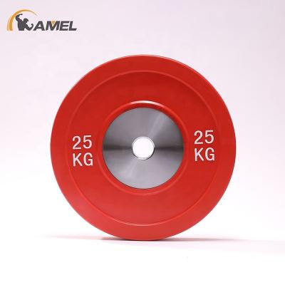 China Premium Fashion Calibrated Universal Barbell Bumper Cast Weight Universal Hot Selling Rubber Plates for sale