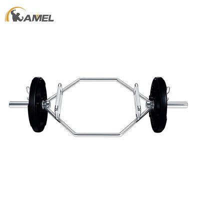 China Universal Fitness Weightlifting Equipment Weightlifting Equipment Shrug Bar Trap Bar Hex Cross Bar for sale