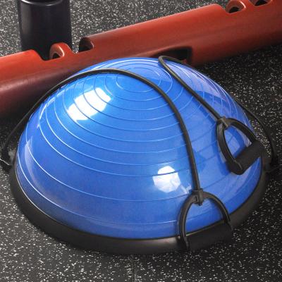 China Round 2021 Stability Half Balance Exercises Wholesale Hot Sale Anti Burst Reinforced Low Balance Yoga Ball for sale