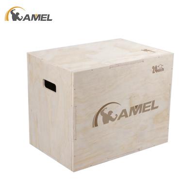 China Plyometrics Training Jumping Box Wooden Box Gym Equipment Wooden Plyo Jump Box for Barbell for sale