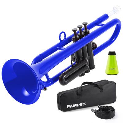 China New Style Educational BB Head Plastic Trumpet with Trumpet Mute and Attach Bag Carrying Mouthpieces Set for Musical Beginners for sale