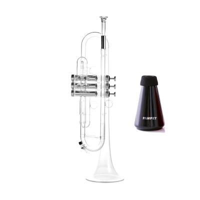 China BB Educational High End Professional Standard Plastic Trumpet Musical Instrument With Trumpet Mute 7C 3C Mouthpiece Set for sale