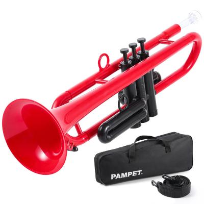 China Bb Educational Trumpet Standard Trumpet Set With Carry Case Lightweight Plastic Trumpet For Student Beginner Musical Instrument for sale