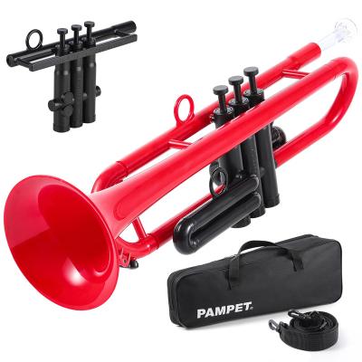 China OEM Educational High Quality Professional Plastic Bb Instrument Bb Music Plastic Trumpet Trumpet With Case Mouthpieces Finger Practice Device for sale