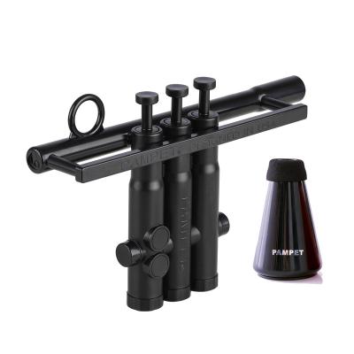 China New Design Musicial Practice Trumpet Plastic Mute Silencer and Portable TruTra Trumpet Finger Training Equipment Set for Beginners Students for sale