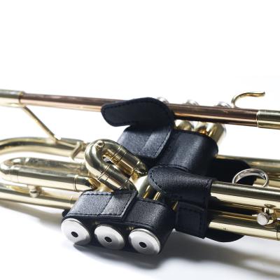 China Leather Guard Trumpet PU Valve Protector for Brass Trumpet Wrap Sleeve Pouch to Protect Instruments for sale