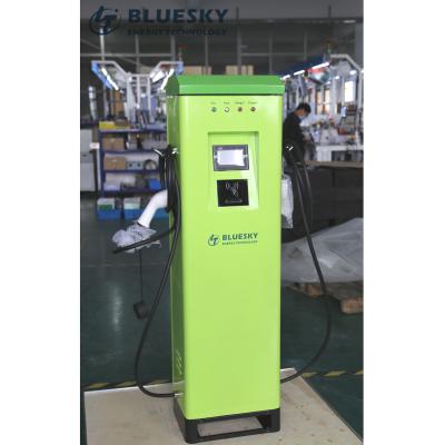 China 2x 11KW Commercial AC EV Charger Dual Guns for Car Charging Station 16A, 380V for sale