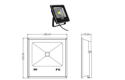 China De hoge helderheid 30Watt IP 65 leidde vloedlamp met HPS-licht, 225*240*50mm Te koop