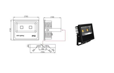 China High Power Waterproof 100 watt Outdoor LED Floodlight for landscape lighting for sale