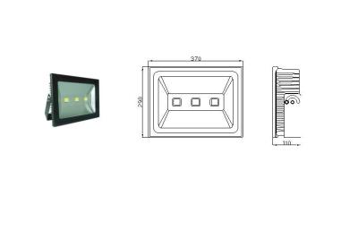 China 150w de aanplakbordverlichting leidde openluchtschijnwerper met Matrijs - Gietend Aluminiumomhulsel Te koop