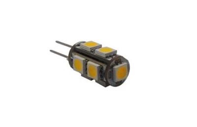 China Bulbo 1.3W del G-24 LED de DC12V SMD5050 x 9pcs con el amortiguador de PWM en venta