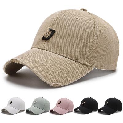 China breathable & Waterproof Outdoor Casual Baseball Caps For Men With Embroidery Logo Baseball Hat Unisex With Logo Support Personalize Material Customized for sale