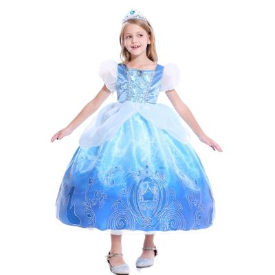 China Cinderella Princess Dress Hot Sale Girls Shorts Sheath Gorgeous Princess Dress Girls Cinderella Princess Dress for sale