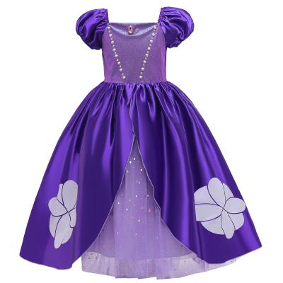 China Polyester Girls Princess Dress Party Costume Elegant Fancy Dress Halloween Dress Up Outfit for sale