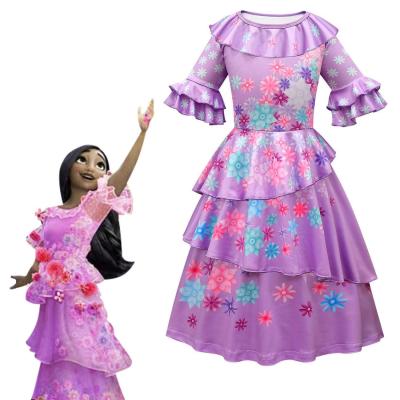 China Princess Dress Encanto Tv Encanto Girls Kids Princess Dress New Style Girls &Movie Character Cosplay Costume for sale