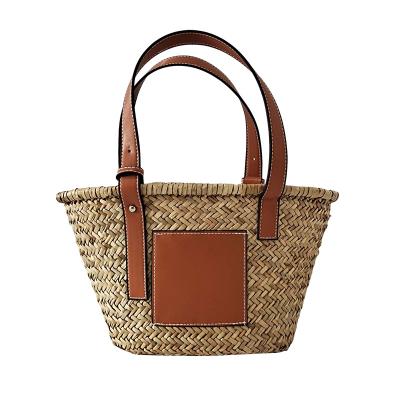 China Lady Wholesale Rattan Bag Beach Rattan Bag Round Rattan Bag for sale