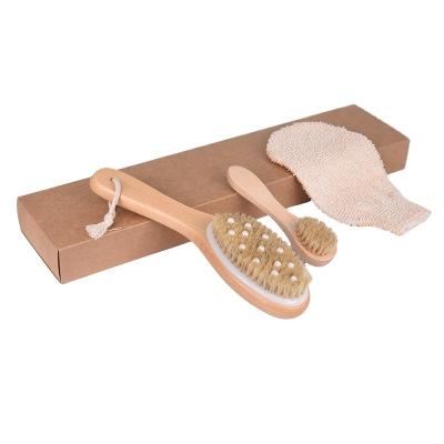 China Sustainable hot sale body brush ipx7 body brush natural bamboo dry cleaning brush for sale