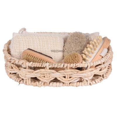 China Sustainable OEM Long Handle Natural Wooden Bath Body Dry Brush for sale