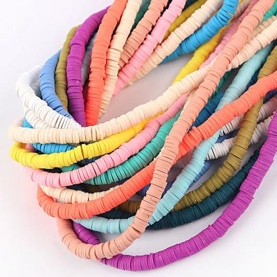 China Wholesale DIY 6*1.5mm Colorful Polymer Clay Beads Soft Spacer Beads For Jewelry Making for sale