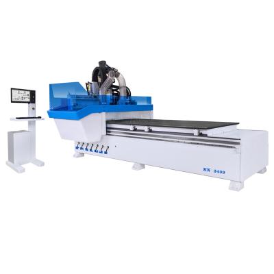 China Garment Shops KN-3409E Auto tool changing spindle woodworking CNC router machine for sale