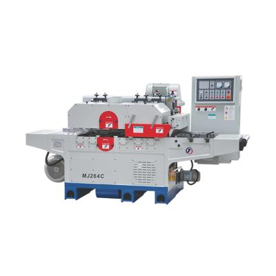 China Wood cutting MJ264C Automatic Multi Rip Saw Machine, Vertical Saw and Roll Feeding for sale