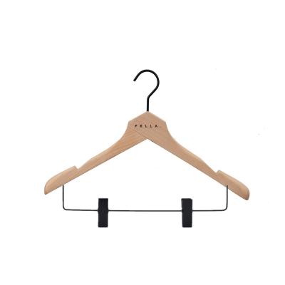 China Body Shape Beech Wood Bikini Hanger Clip Eco-friendly Material Customized Hanger For Skirt for sale