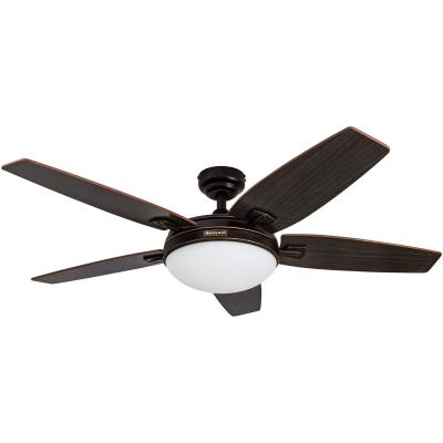 China With 48-Inch Lightweight Ceiling Fan With Integrated, Remote Control Light Kit, Five Reversible Ironwood for sale