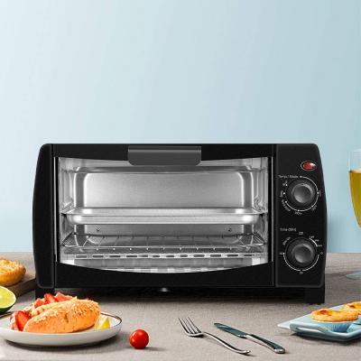 China Black Outdoor 4-Slice Oven, Compact Toaster Size, Easy to Control with Timer-Bake-Toast-Toast Setting, 1000W for sale