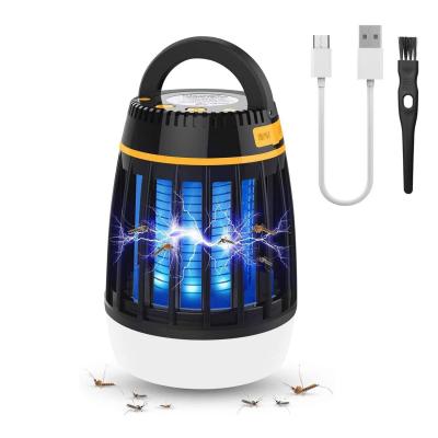 China Viable 3 in 1 Insect Zapper USB Rechargeable Mosquito Killer Waterproof Bug Fly Trap for Outdoor Indoor LED Lantern for sale