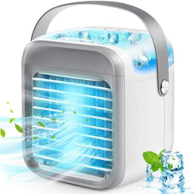 China Mini Cool Fan Smart Portable Mini Rechargeable Desktop Summer Cooling Air Fan Humidifier Coolers for Room for sale