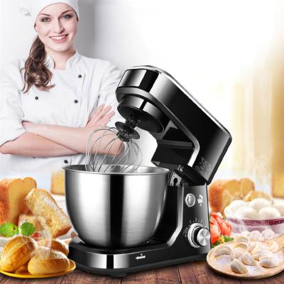 China Professional Electric Beater Ejector Button Household Kitchen 5L Stand 3 In 1 Food Processor Cake Bread Dough Mixer Machines for sale