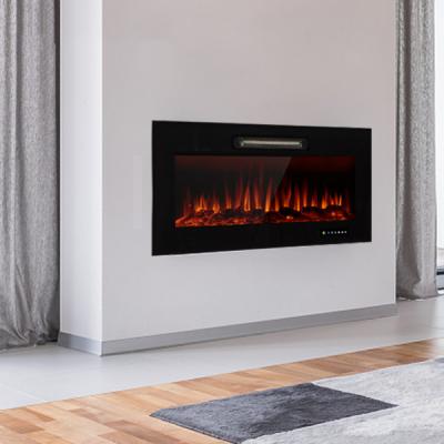 China Hotel Customized OEM 3D Household Room Wall Mounted Flame Dec Electric Fireplace Heater With Remote Control for sale