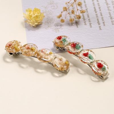 China Women Korean Metal Accessories Decoration Hair Clips Decorative Colorful Hair Clips Female for sale