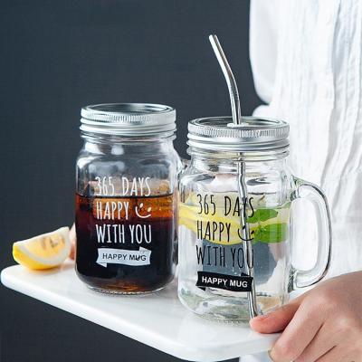 China Freshness Preservation Factory Made Wholesale Smooth Glass Mason Jar Mug for sale