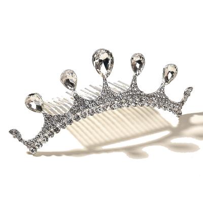 China Marry the & High Quality Handmade Bridal Crystal Crown Wedding Hair Comb Party Hair Accessories for sale