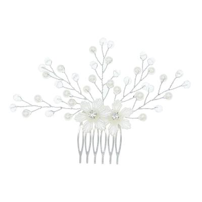 China Marry the & High Quality Handmade Bridal Hair Pin Set Crystal Pearls Wedding Hair Comb and Hair Accessories Party for sale