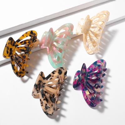 China Fashion Acetate Hair Clips Single Sector New Handle 9cm Hair Clip For Women Hair Accessories for sale