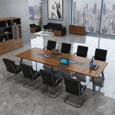 China Modern Rectangular Long Office Conference Table And Chair Combination Reception Table Meeting Table for sale