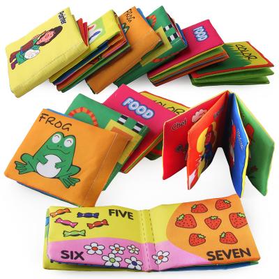 China Tear-Resistant Soft Fabric Children's Cognitive Book Study Toys for sale