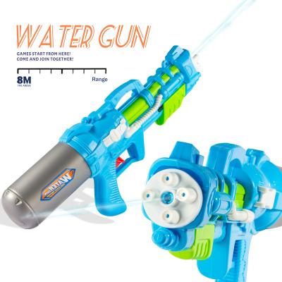 China Funny Sports Game 350ML Capacity Pump Water Gun Plastic Kids Water Shooting Toy Outdoor Toy Beach Playing for sale