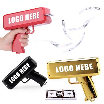 China Wholesale Electronic Cash Money Rain Dollar Bill Plastic Gun Toy Player Party Money Spray Gun From Toy Factory for sale