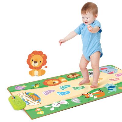 China Baby Pad 150x70CM Baby Mats Musical Toys Child Floor Musical Keyboard Carpet Animal Covering Dance Mat Toy for sale