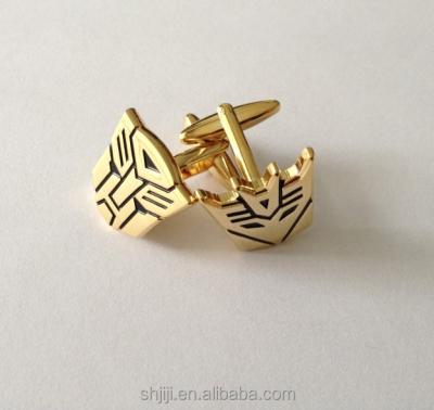 China Trendy Cufflink Gold Superhero Transformer Cufflinks For Gift for sale