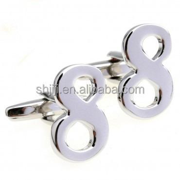 China New Novelty Design Arabic Numeral Metal Cufflinks Brass / Cuff Links for sale