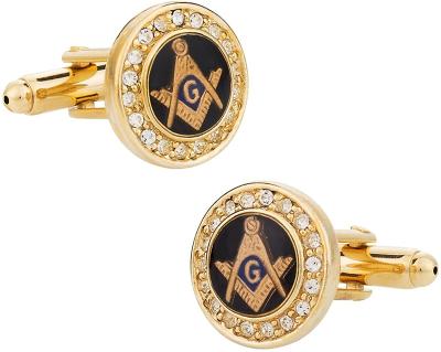 China Masonic Fashion Luxury Enamel Cufflinks Gold Plated Lapel Pin On Sale for sale