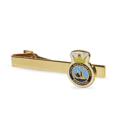 China Luxury Custom Soft Enamel Gold Tie Rods Tie Clip for sale