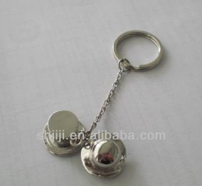 China Keychain Top Hat and Pitcher Hat Keychains for sale