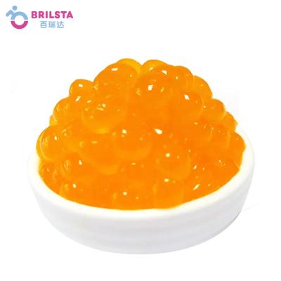 China Brillsta Hot Selling Healthy Tea Without Additives Fruit Flavor Tea Drink Bursting Ball Jumping Boba for sale